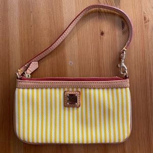 Dooney and Bourke Striped Wristlet